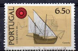 PORTUGAL 1980 "Lubrapex 80" Portuguese-Brazilian Stamp Exhibition, Lisbon - Caravel 6e50   FU - Gebraucht