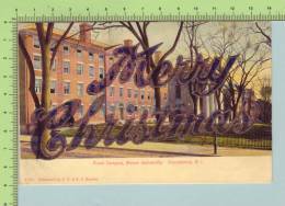 Merry Christmas Providence R.I. USA  ( Front Campus University) Post Card Carte Postale 2 Scan - Providence