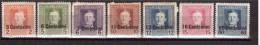 AUSTRIA 1918  Issue For Italy Overprinted Michel  Cat N° 2-4-5-6-7-8-15 Mint Hinged - Ungebraucht