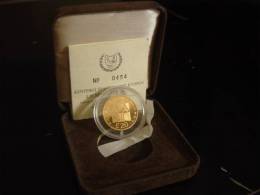 Cyprus 1992 20 Pounds University Of Cyprus Gold Coin UNC - Andere - Europa