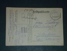 (2792-3) Feldpost Brief  2 Ober Elsass Feldartillerie WWI - Otros & Sin Clasificación