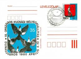 HUNGARY - 1980.Postal Stationery - 18th Natl.Youth Stamp Exhibiton,Dunaújváros With Spec.cancel!! Cat.No.286. - Postal Stationery