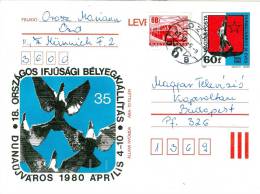 HUNGARY - 1980.Postal Stationery - 18th Natl.Youth Stamp Exhibiton,Dunaújváros USEDl!! Cat.No.286. - Postal Stationery