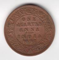 @Y@    BRITISH INDIA  1/4 Anna  1897   (2177) - Inde