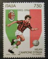 ITALIA 1996 - MILAN, CAMPEON DE ITALIA - YVERT 2189 - Clubs Mythiques