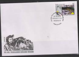 RO) 2012 CUBA, MINING GEOLOGIST LABOR DAY, FIRST DAY COVER - FDC