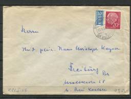 Germany 1958 Cover  Mixed Frankage - Lettres & Documents