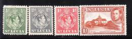 St. Lucia 1938-48 King George Def. Mint Hinged - Ste Lucie (...-1978)