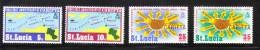 St. Lucia 1969 First Anniversary Of CARIFTA Map Mint Hinged - Ste Lucie (...-1978)