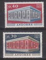 PGL BH0314 - EUROPA CEPT 1969 ANDORRE FR. Yv N°194/95 ** - 1969