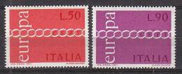 PGL BH0370 - EUROPA CEPT 1971 ITALIE Yv N°1072/73 ** - 1971