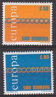 PGL BH0378 - EUROPA CEPT 1971 SAINT MARIN Yv N°782/83 ** - 1971