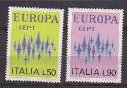 PGL BH0392 - EUROPA CEPT 1972 ITALIE Yv N°1099/100 ** - 1972