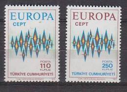 PGL BH0402 - EUROPA CEPT 1972 TURQUIE Yv N°2024/25 ** - 1972