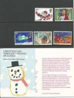 1981 Christmas Set Of 5  Presentation Pack As Issued 18th November 1981 Great Value - Presentation Packs