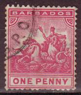 - BARBADES - 1892 - YT N° 51 - Oblitéré - Barbados (...-1966)