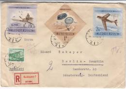 Avions - Planeurs - Parachutisme - Hongrie - Lettre Recommandée De 1954 - Covers & Documents