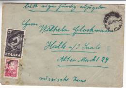 Métiers - Mineurs - Pologne - Lettre De 1950 - Storia Postale