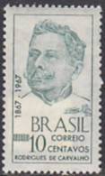 Brasilien 1967. Writer. José Rodrigues De Carvalho, Dichter Und Journalist (B.0130) - Ongebruikt