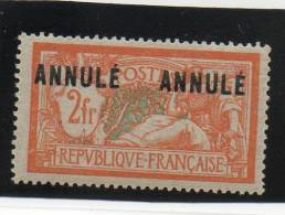 LOT 589 - FRANCE N° 145 - CI 1 * Charnière   - Cote 154€ - Instructional Courses