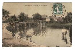 CPA :58 - Nièvre : Prémery : L'Ecluse Du Fourneau : Maison , Vache Et âne  Dans Un Plan D'eau - Femme  -  Peu Commune - Other & Unclassified