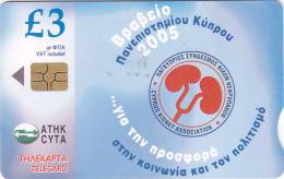 Cyprus, CYP-C-161, 2006CY, Cyprus Kidney Association, 2 Scans. - Zypern