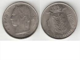 Belguim 1 Franc  1976 French - 1 Franc