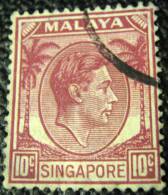 Singapore 1948 King George VI 10c - Used - Singapore (...-1959)