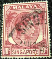 Singapore 1948 King George VI 10c - Used - Singapore (...-1959)