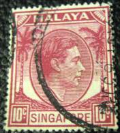 Singapore 1948 King George VI 10c - Used - Singapore (...-1959)