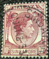 Singapore 1948 King George VI 10c - Used - Singapur (...-1959)