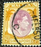 Singapore 1948 King George VI 25c - Used - Singapur (...-1959)