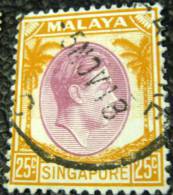 Singapore 1948 King George VI 25c - Used - Singapur (...-1959)