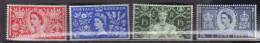 GRANDE BRETAGNE  1953  Couronnement D´Elizabeth II   N°  279 / 282   COTE  24.00  €    ( 447 ) - Unused Stamps