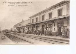 Lozère - 48 - Langogne La Gare Plm Arrivée De L'express Paris Nimes Bifurcation De La Ligne Du Puy En 1919 - Langogne