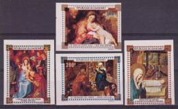 DAHOMEY   NON DENT/IMP   RELIGION TABLEAUX NOEL 1971   YVERT N°PA149/52**MNH    Réf 3022 - Paintings