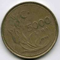 Turquie Turkey 5000 Lira 1994 KM 1025 - Türkei