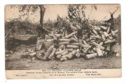 CPA :80 - Offensive Franco / Anglaise Vue Arrière Batterie " Boche" Site Of German Battery - War 1914-18