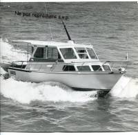 - Grande Photo Joli Bateau Des Années 1970 En AUSTRALIE - Photographe De BALMORAL, Dim : 20 X25.5 Cm, Scans - Bateaux