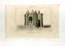 - FRANCE . TOMBEAU DE FRANCOIS 1er A ST. DENIS . GRAVURE SUR ACIER DU XIXe S. - Andere & Zonder Classificatie