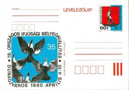 HUNGARY - 1980.Postal Stationery - 18th Natl.Youth Stamp Exhibiton,Dunaújváros  MNH!! Cat.No.286. - Postal Stationery
