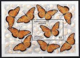 TURKS & CAICOS  Papillons (Yvert  BF 92 ) ** MNH Perforate - Papillons