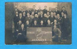 RARE Carte Photo- Cercle St Martin 1924- Aulnoye- 59-Nord - Aulnoye