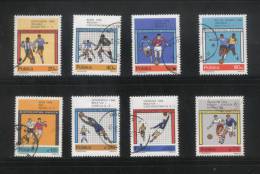 POLAND 1966 SOCCER WORLD CUP SET OF 8 + MS USED ( FOOTBALL SPORTS ) - 1966 – Inghilterra