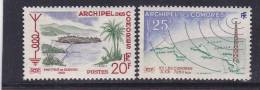 COMORES N°17/18 INAUGURATION DE LA RADIODIFFUSION DANS L'ARCHIPEL NEUF SANS CHARNIERE - Unused Stamps