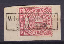 Poland Vorläufer Norddeutsches Postbezirk 1868 Mi. 4   1 Gr On Piece Deluxe WOLDENBERG (Poland) Dobiegniew Cancel !! - Oblitérés