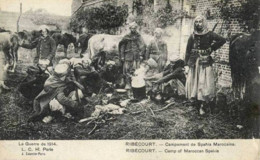 Dépt 60 - RIBÉCOURT - Guerre De 1914 - Campement De Spahis Marocains - Ribecourt Dreslincourt