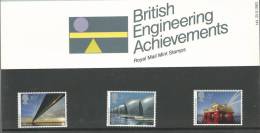 1983 British Engineering Achievements Set Of 3  Presentation Pack As Issued 25th May 1983 Great Value - Presentation Packs