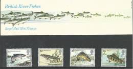 1983 British River Fishes Set Of 4  Presentation Pack As Issued 26th January 1983 Great Value - Presentation Packs