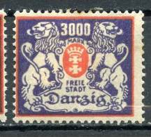 DANTZIG 1923 - Neufs